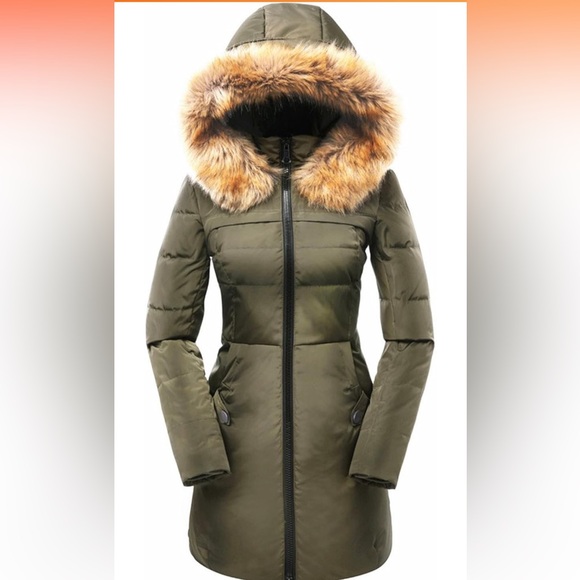 Valuker Hooded Long Puffer Jacket - Picture 1 of 16